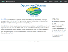 Tablet Screenshot of mountainsunrise.com